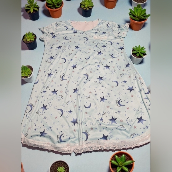 Ekouaer Women's Nightgown Sleepwear Soft Sleepshirt Short Sleeve Size Large-EUC - Picture 8 of 12